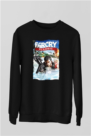 Far Cry Siyah Unisex Sweatshirt