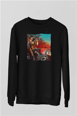 Far Cry Siyah Unisex Sweatshirt