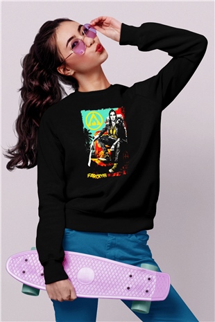 Far Cry Siyah Unisex Sweatshirt
