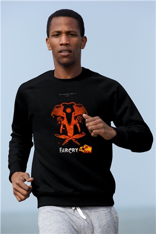 Far Cry Siyah Unisex Sweatshirt