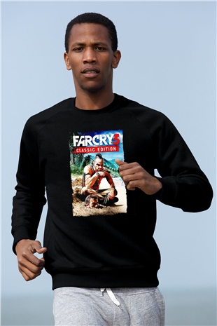 Far Cry Siyah Unisex Sweatshirt
