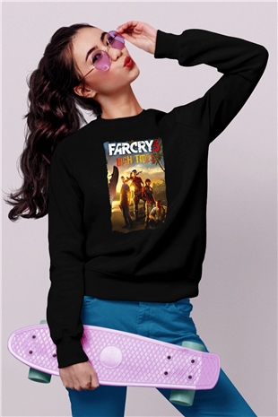 Far Cry Siyah Unisex Sweatshirt