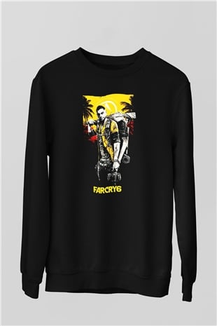 Far Cry Siyah Unisex Sweatshirt