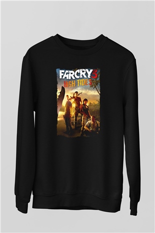 Far Cry Siyah Unisex Sweatshirt