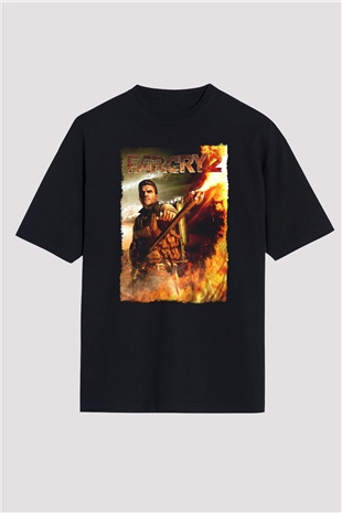 Far Cry Siyah Oversize Tişört Oversize T-shirt