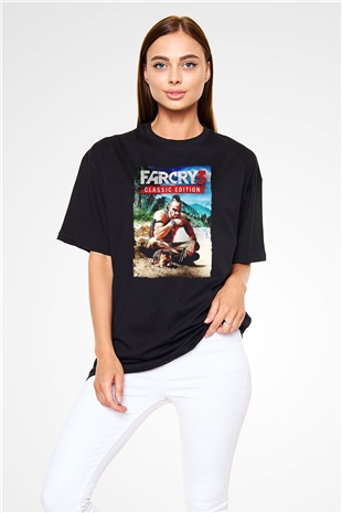 Far Cry Siyah Oversize Tişört Oversize T-shirt