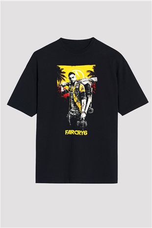 Far Cry Siyah Oversize Tişört Oversize T-shirt