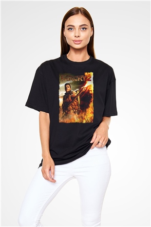 Far Cry Siyah Oversize Tişört Oversize T-shirt