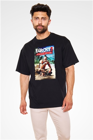 Far Cry Siyah Oversize Tişört Oversize T-shirt