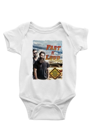 Fast N Loud Beyaz Bebek Body - Zıbın