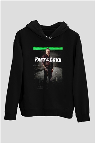 Fast N Loud Siyah Unisex Hoodie