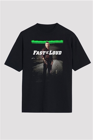 Fast N Loud Siyah Oversize Tişört Oversize T-shirt