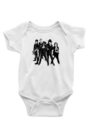 Faster Pussycat Baskılı Unisex Beyaz Bebek Body - Zıbın