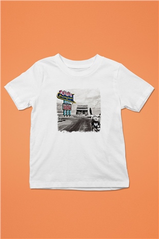 Faster Pussycat Baskılı Unisex Beyaz Çocuk Tişört