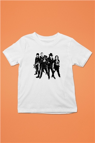 Faster Pussycat Baskılı Unisex Beyaz Çocuk Tişört