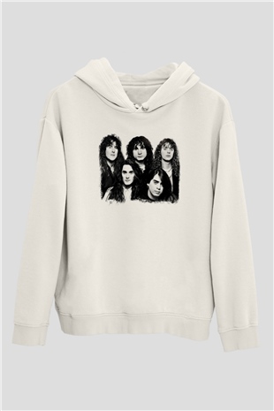 Fates Warning Baskılı Unisex Beyaz Hoodie