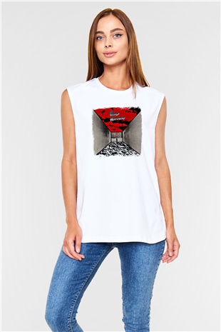 Fates Warning Baskılı Unisex Beyaz Kolsuz Tişört