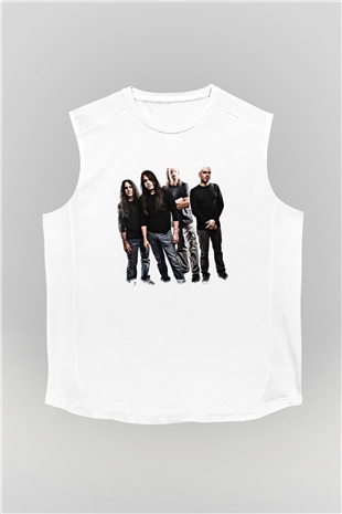 Fates Warning Baskılı Unisex Beyaz Kolsuz Tişört