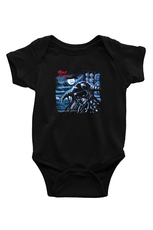 Fates Warning Baskılı Unisex Siyah Bebek Body - Zıbın