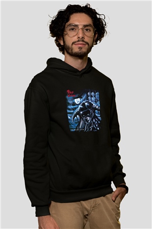 Fates Warning Baskılı Unisex Siyah Hoodie