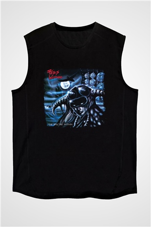 Fates Warning Baskılı Unisex Siyah Kolsuz Tişört