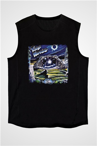 Fates Warning Baskılı Unisex Siyah Kolsuz Tişört