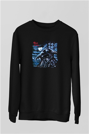 Fates Warning Baskılı Unisex Siyah Sweatshirt