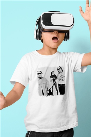 Fear Factory Baskılı Unisex Beyaz Çocuk Tişört