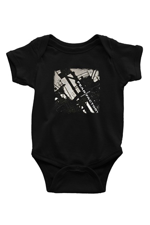 Fear Factory Baskılı Unisex Siyah Bebek Body - Zıbın
