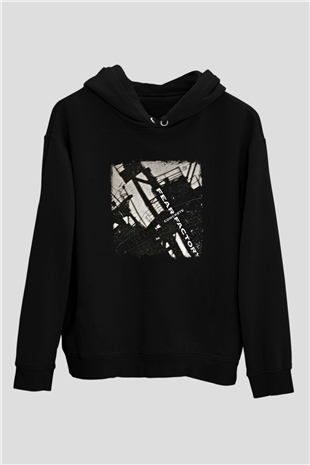 Fear Factory Baskılı Unisex Siyah Hoodie