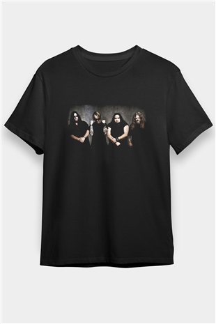 Fear Factory Baskılı Unisex Siyah Tişört