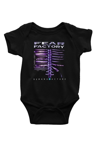 Fear Factory Siyah Bebek Body - Zıbın