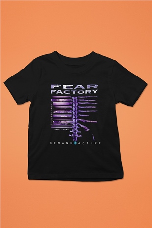Fear Factory Siyah Unisex Çocuk Tişört