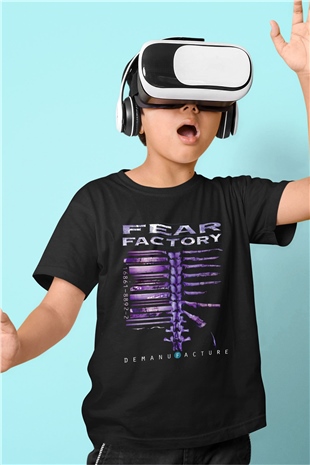 Fear Factory Siyah Unisex Çocuk Tişört
