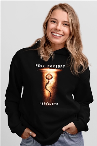 Fear Factory Siyah Unisex Hoodie