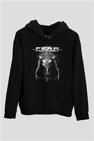 Fear Factory Siyah Unisex Hoodie