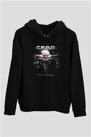 Fear Factory Siyah Unisex Hoodie