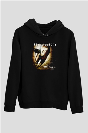 Fear Factory Siyah Unisex Kapüşonlu Sweatshirt