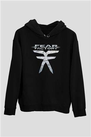 Fear Factory Siyah Unisex Kapüşonlu Sweatshirt