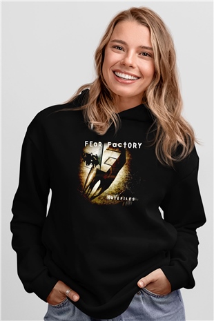 Fear Factory Siyah Unisex Kapüşonlu Sweatshirt