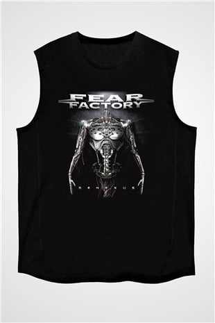 Fear Factory Siyah Unisex Kolsuz Tişört