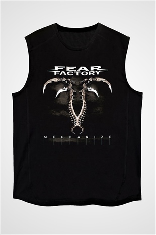 Fear Factory Siyah Unisex Kolsuz Tişört