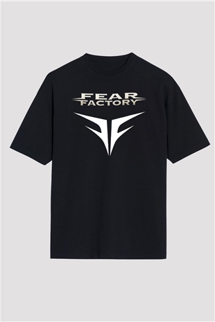 Fear Factory Siyah Unisex Oversize Tişört T-Shirt