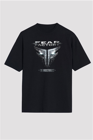 Fear Factory Siyah Unisex Oversize Tişört T-Shirt