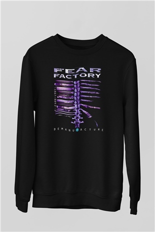 Fear Factory Siyah Unisex Sweatshirt