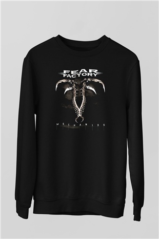 Fear Factory Siyah Unisex Sweatshirt