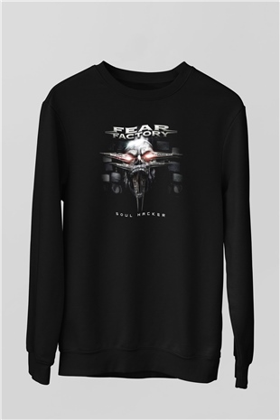 Fear Factory Siyah Unisex Sweatshirt