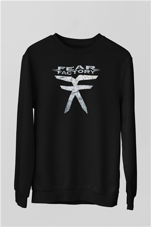 Fear Factory Siyah Unisex Sweatshirt