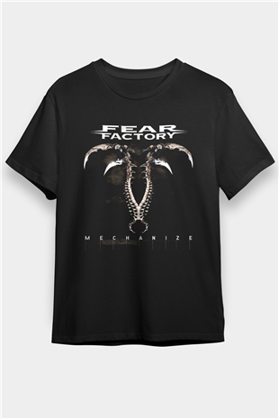 Fear Factory Siyah Unisex Tişört T-Shirt - TişörtFabrikası