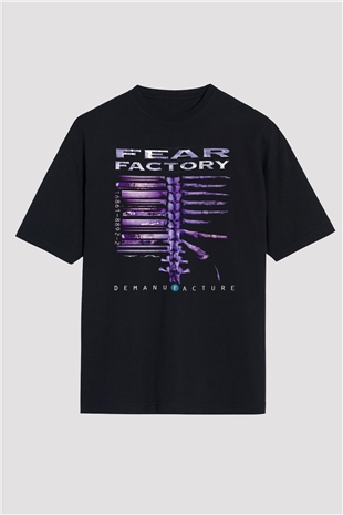 Fear Factory Siyah Oversize Tişört Oversize T-shirt - TişörtFabrikası